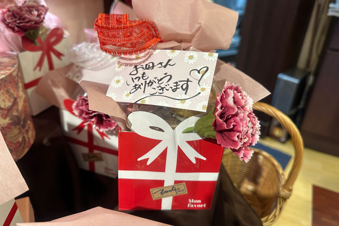 母の日カーネーションリボンBOX